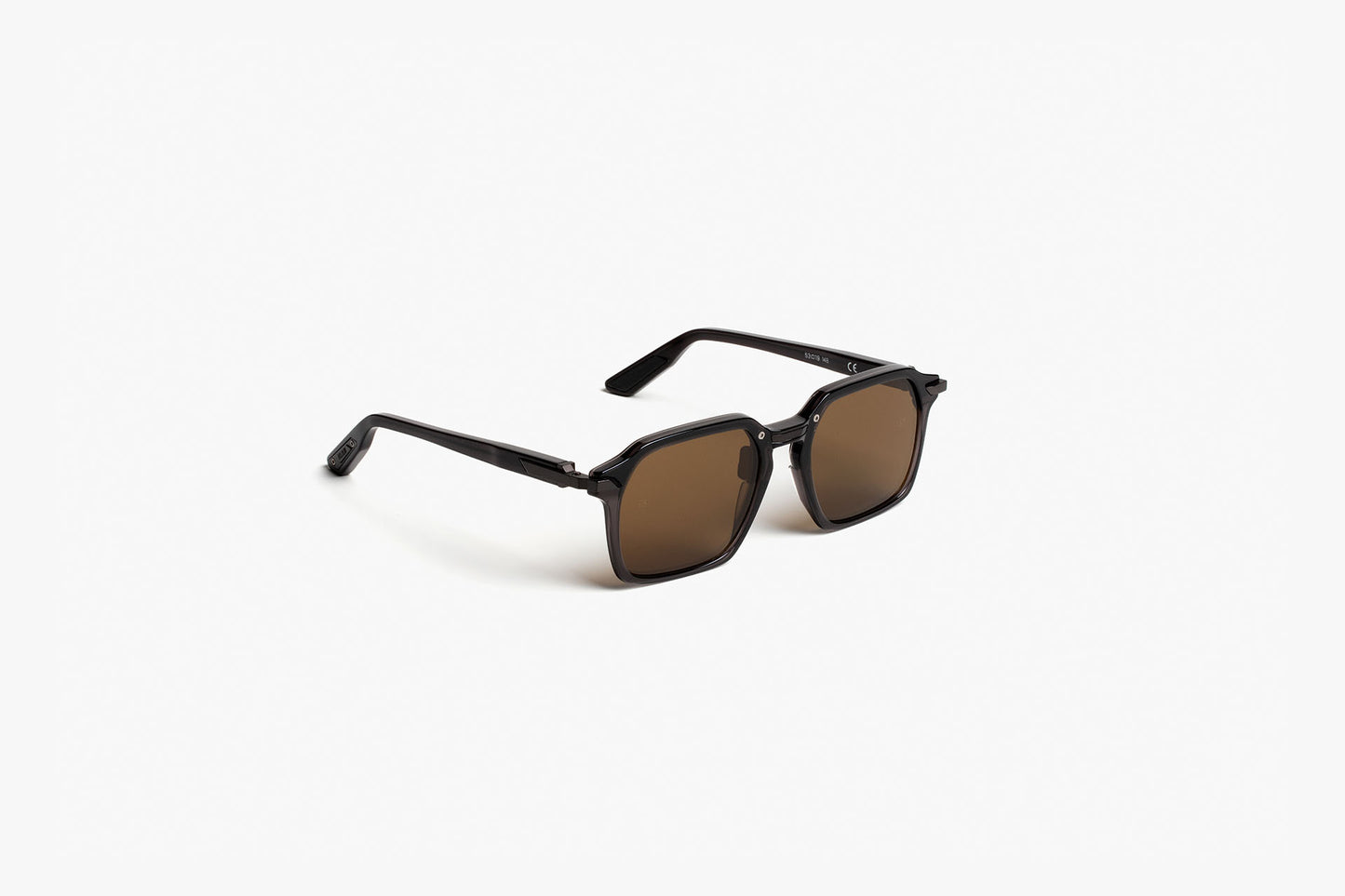 AC02 Black With Flash Brown Lenses