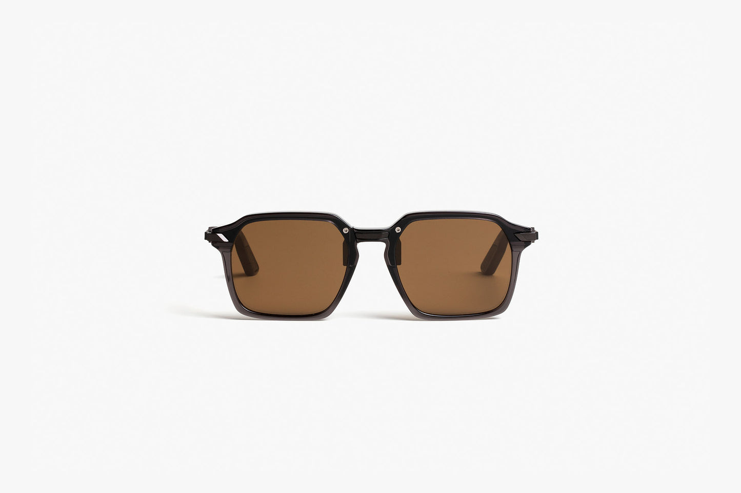 AC02 Black With Flash Brown Lenses