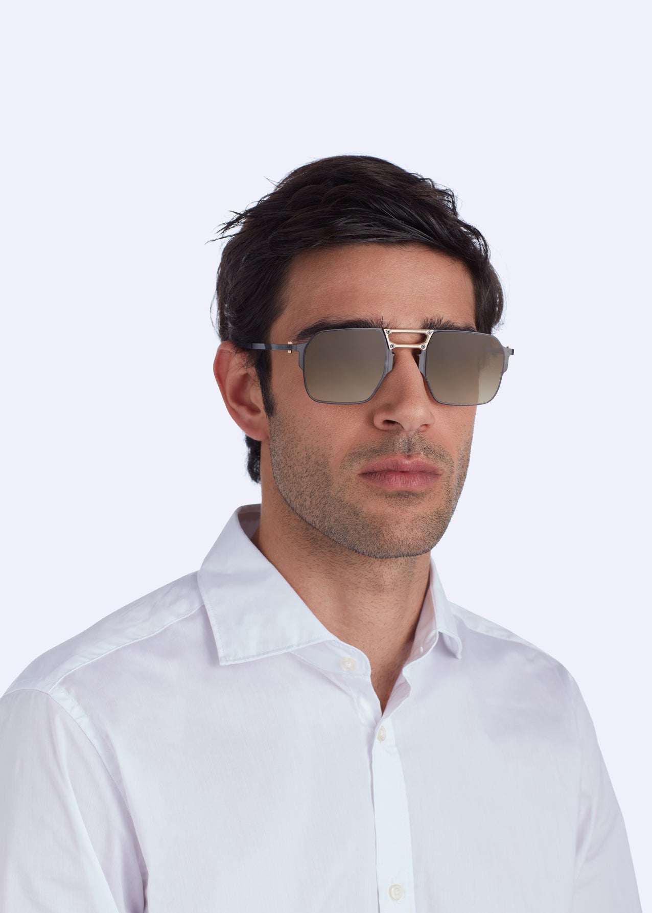 Joe Rose Gold With Gradient Brown Lenses