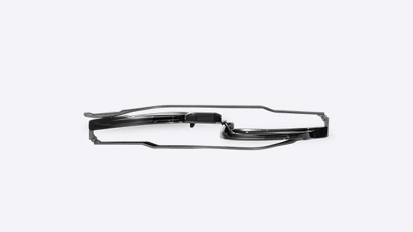 AM02 F Black With Flash Green Lenses