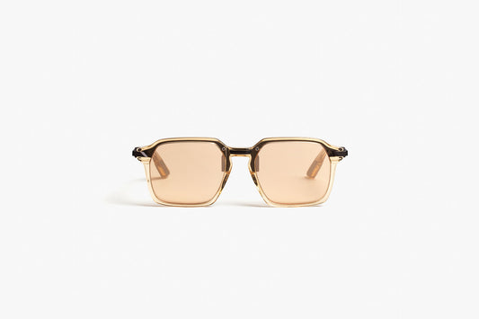 AC02 Whiskey With Flash Rose Gold Lenses