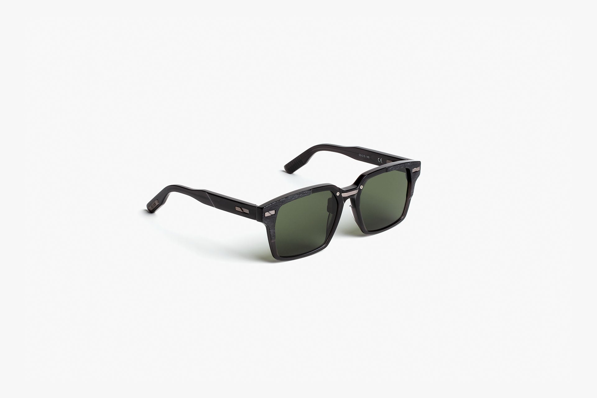 AS 01 Black with Green Lenses