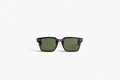 AS 01 Black with Green Lenses