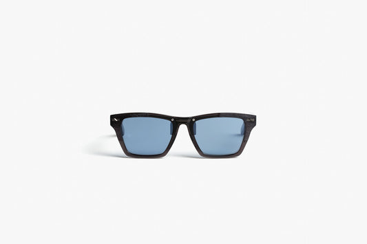 AS 02 Black With Blue Lenses