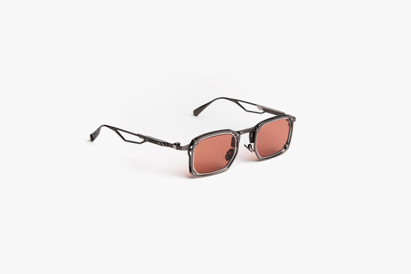 Trinitas 02-C1 Gun Metal with Violet Lenses