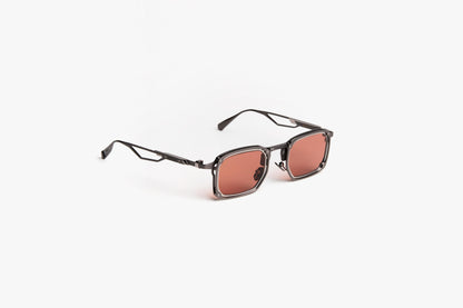 Trinitas 02-C1 Gun Metal with Violet Lenses